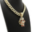 Tekashi 69 Gold Jigsaw Cuban Pendant Chain