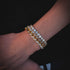 VVS Jewelry Premium 6mm 24k Gold Tennis Bracelet + Free Cuban Bracelet Bundle (Today Only)