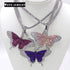 Fully Iced Butterfly Pendant Tennis Chain