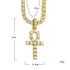 Tennis Chain + Ankh Pendant Set