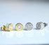 Thicc Circle Bling Gold/Silver Stud Earrings