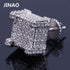 Thicc Square Bling Geometric Stud Earrings