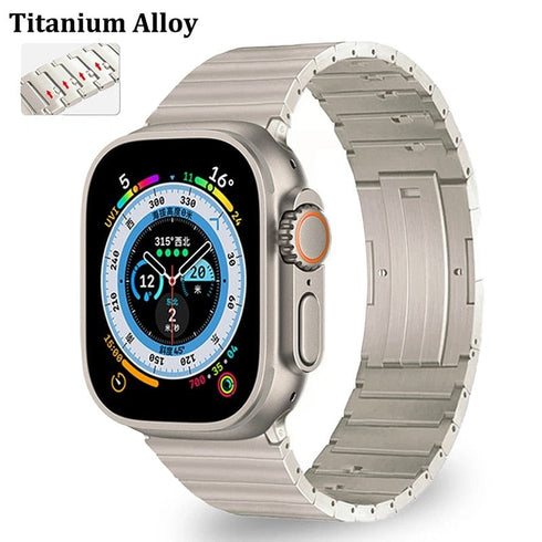 Titanium Stainless Steel Classic Apple Watch Band