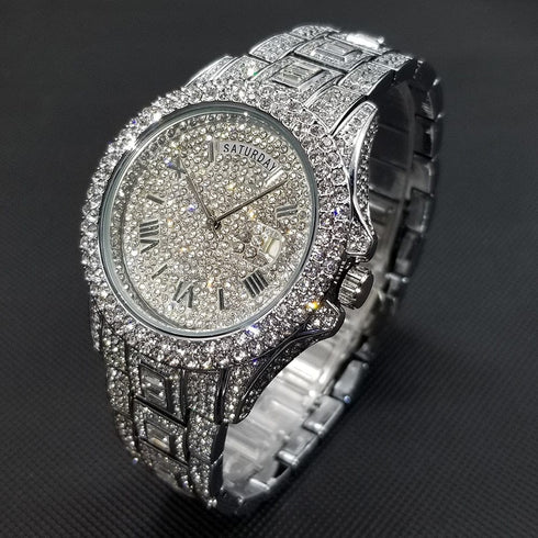 Top G Iced Out Baguette Watch