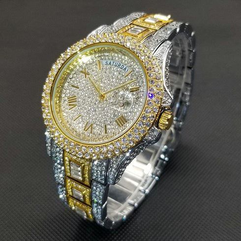 Top G Iced Out Baguette Watch