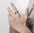 Tungsten Carbide Ring 8MM Rose Gold and Silver Wedding Band