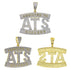 Two-tone Addicted to Success "ATS" Baguette Pendant Chain