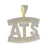 Two-tone Addicted to Success "ATS" Baguette Pendant Chain