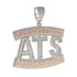 Two-tone Addicted to Success "ATS" Baguette Pendant Chain
