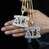 Two-tone Addicted to Success "ATS" Baguette Pendant Chain