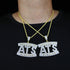 Two-tone Addicted to Success "ATS" Baguette Pendant Chain