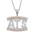 Two-tone Addicted to Success "ATS" Baguette Pendant Chain