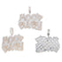 Two-Tone Iced Hood Baby Pendant Chain