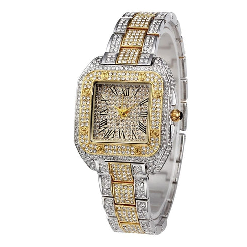 Square Bling Bezel Watch