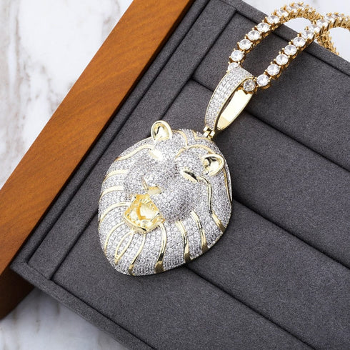 VVS Jewelry Fully Iced Lion's Head Chain