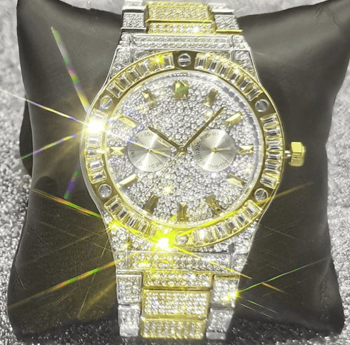 VVS Jewelry Iced out Baguette Watch