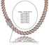 Diamond - 14mm Diamond Prong Cuban Chain AAA Quality