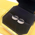 VVS Classic Round 925 Silver Moissanite Iced Earrings