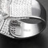 VVS D Color Moissanite Iced Broken Heart Ring