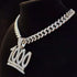 VVS Jewelry 1000 Iced Out Cuban Pendant Chain