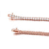 VVS Jewelry 10K Vermeil Gold VVS1 Moissanite Diamond 3mm Tennis Bracelet