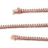 VVS Jewelry 10K Vermeil Gold VVS1 Moissanite Diamond 3mm Tennis Bracelet
