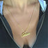 VVS Jewelry 14K Gold Custom Nameplate Choker