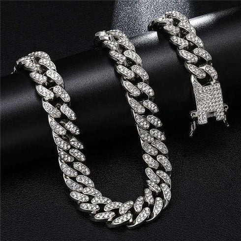 VVS Jewelry 14k Gold/Silver Chain + FREE Bracelet Bundle - (TODAY ONLY QUICK DELIVERY)