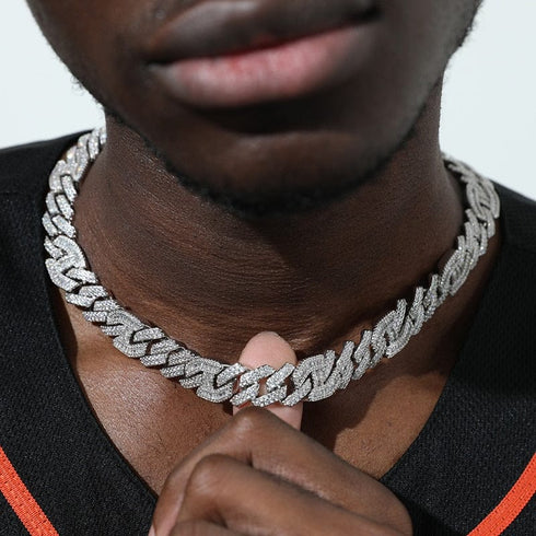 VVS Jewelry 14MM Heavy Prong Baguette G-Link Cuban Chain