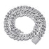 VVS Jewelry 14MM Heavy Prong Baguette G-Link Cuban Chain