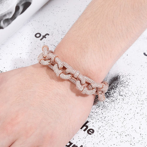 VVS Jewelry 17mm Thicc AF Micropave Miami Cuban Bracelet