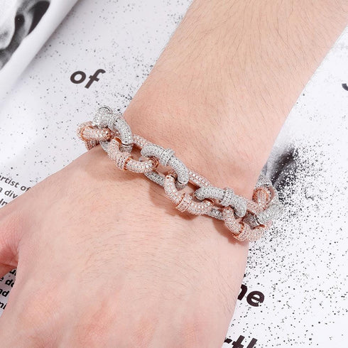 VVS Jewelry 17mm Thicc AF Micropave Miami Cuban Bracelet