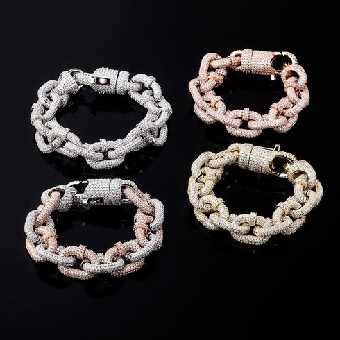 VVS Jewelry 17mm Thicc AF Micropave Miami Cuban Bracelet