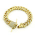 VVS Jewelry 18k Gold Plated Cuban Bracelet
