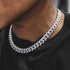 VVS Jewelry 18K Gold Prong Cuban Chain + Tennis Chain Bundle