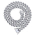 14mm Diamond Prong Cuban Chain + FREE Diamond Prong Cuban Bracelet