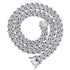 14mm Diamond Prong Cuban Chain + FREE Diamond Prong Cuban Bracelet