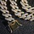 14mm Diamond Prong Cuban Chain + FREE Diamond Prong Cuban Bracelet