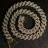 14mm Diamond Prong Cuban Chain + FREE Diamond Prong Cuban Bracelet