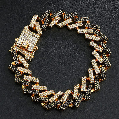 VVS Jewelry 2Tone Cuban Chain + FREE Bracelet Bundle