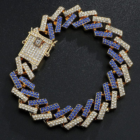 VVS Jewelry 2Tone Cuban Chain + FREE Bracelet Bundle