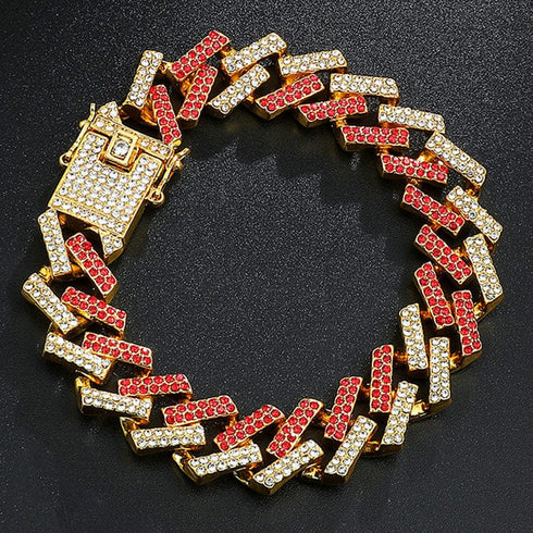 VVS Jewelry 2Tone Cuban Chain + FREE Bracelet Bundle