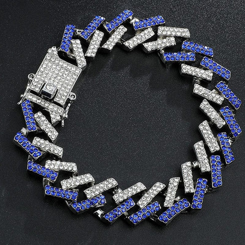 VVS Jewelry 2Tone Cuban Chain + FREE Bracelet Bundle