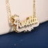 VVS Jewelry 3D Two-Tone Custom Gold Plated Name Chain