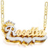 VVS Jewelry 3D Two-Tone Custom Gold Plated Name Chain