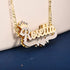 VVS Jewelry 3D Two-Tone Custom Gold Plated Name Chain