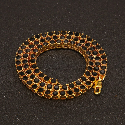 5MM Black Tennis Chain
