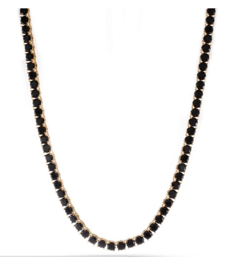 5MM Black Tennis Chain