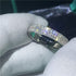 VVS Jewelry 925 Sterling Holly Triple Iced Ring