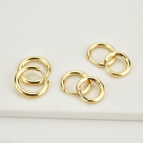 VVS Jewelry 925 Sterling Silver Men Hoop Earrings